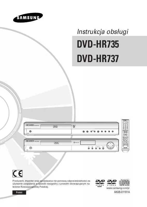 Mode d'emploi SAMSUNG DVD-HR735