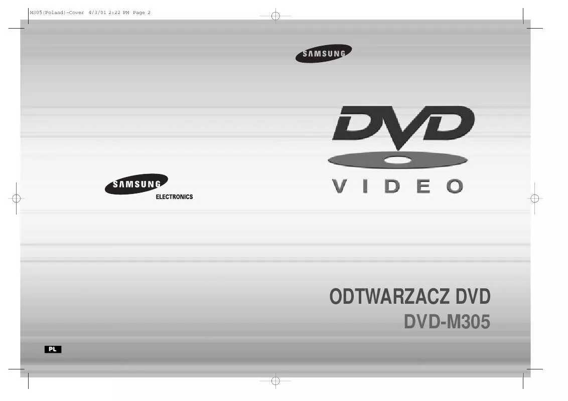 Mode d'emploi SAMSUNG DVD-M305/XEO