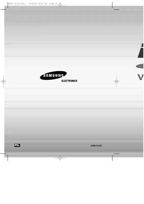 Mode d'emploi SAMSUNG DVD-N505