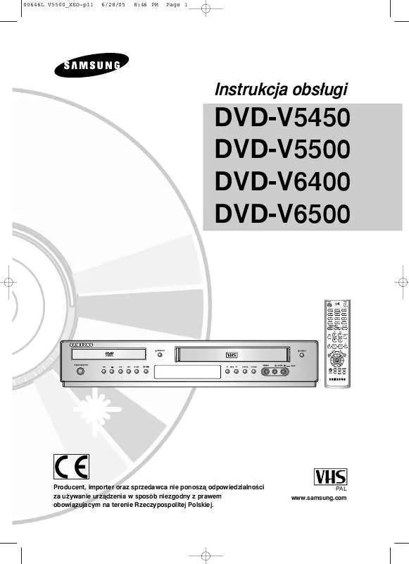 Mode d'emploi SAMSUNG DVD-V5500