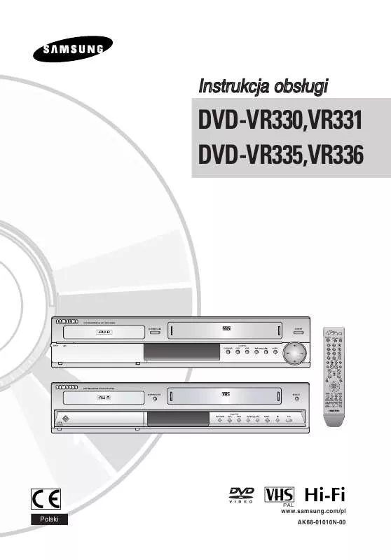 Mode d'emploi SAMSUNG DVD-VR335