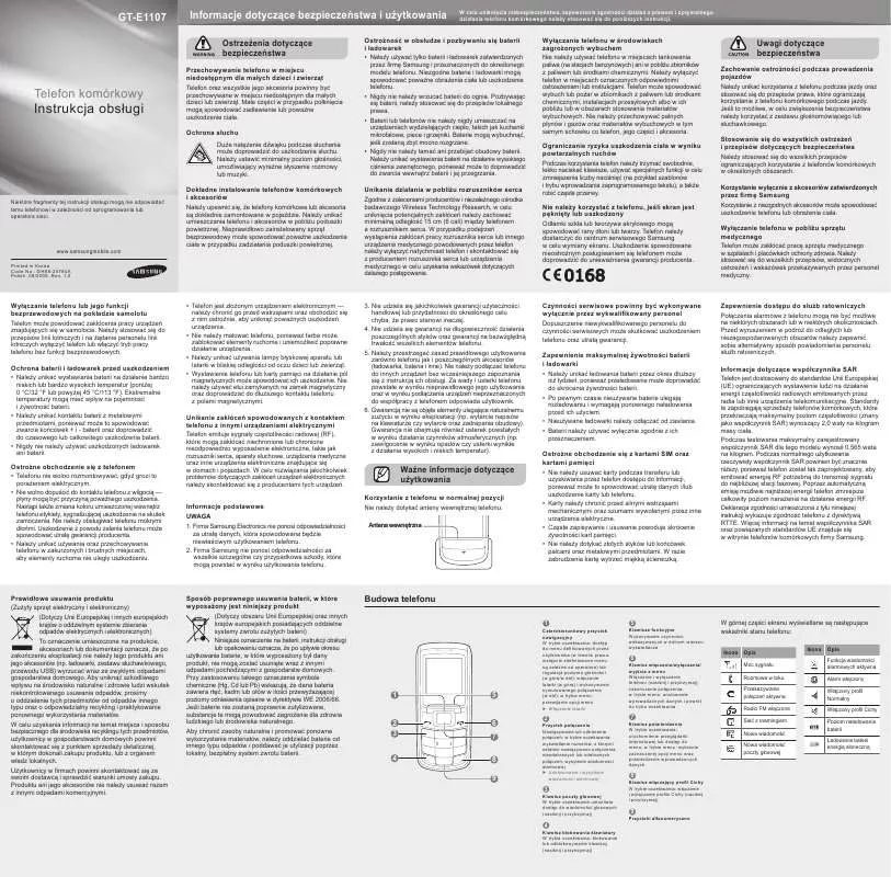 Mode d'emploi SAMSUNG E1107