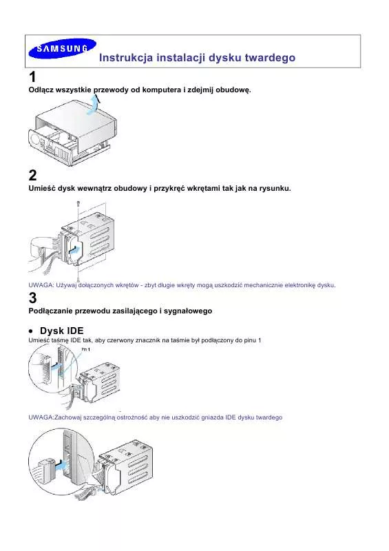 Mode d'emploi SAMSUNG HD040GJ/P