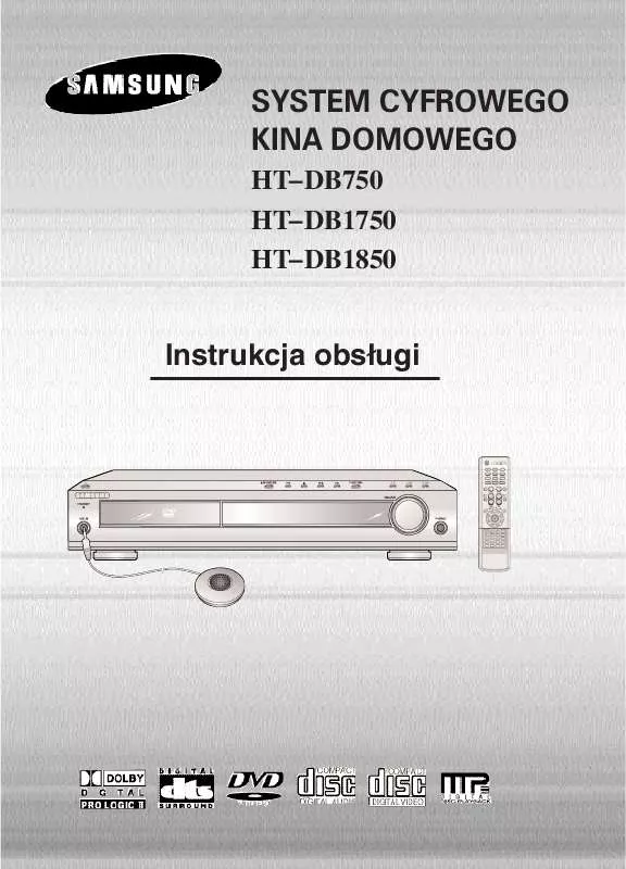 Mode d'emploi SAMSUNG HT-DB1850