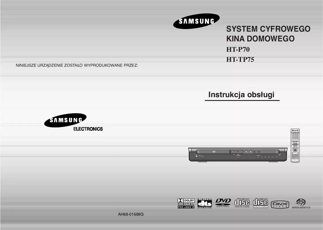 Mode d'emploi SAMSUNG HT-P70