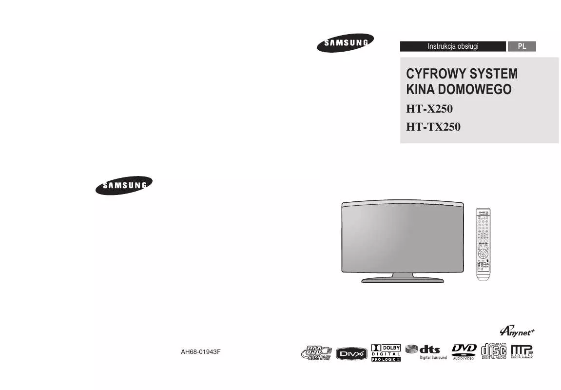 Mode d'emploi SAMSUNG HT-TX250R