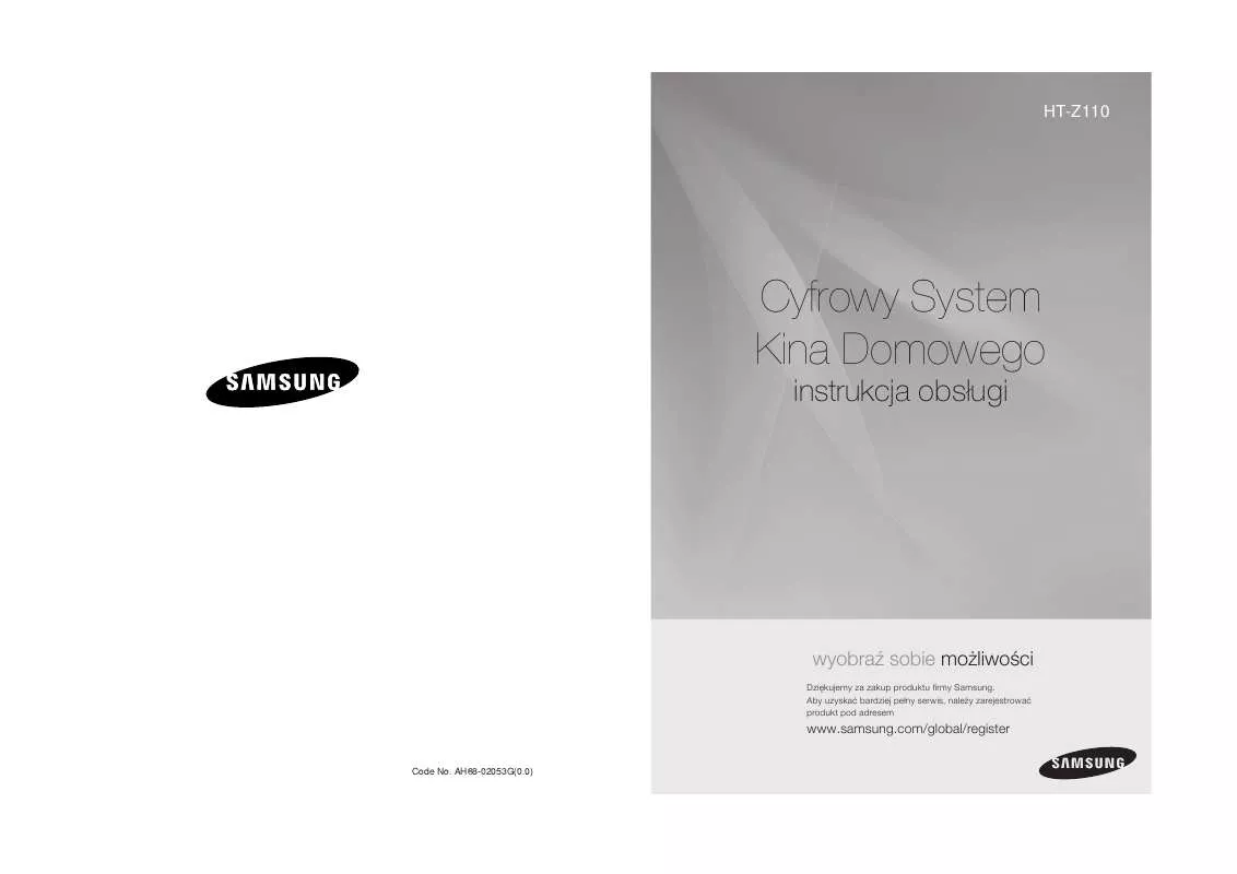 Mode d'emploi SAMSUNG HT-Z110NT