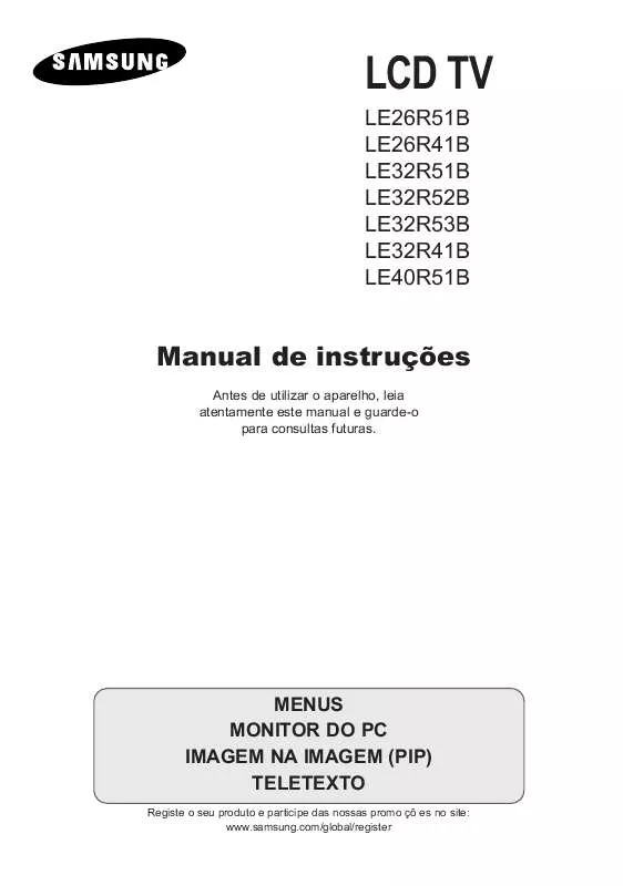 Mode d'emploi SAMSUNG LE32R41B