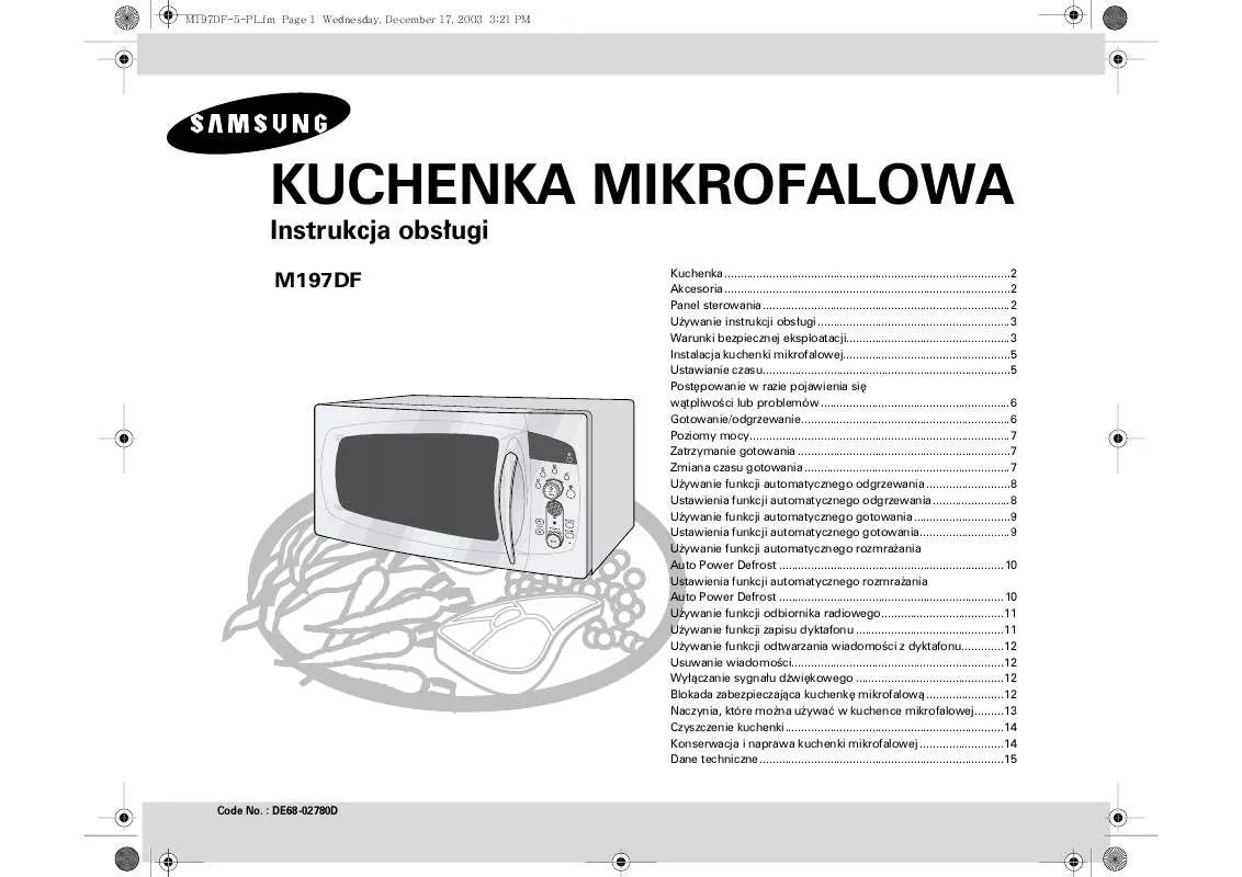 Mode d'emploi SAMSUNG M197DF