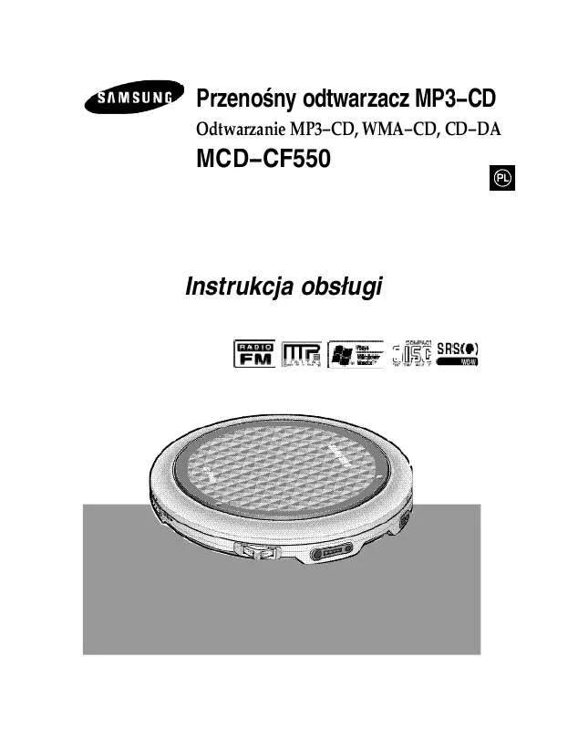 Mode d'emploi SAMSUNG MCD-CF550