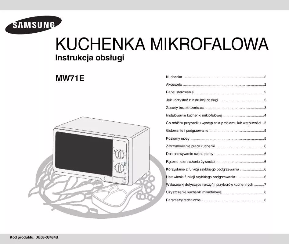 Mode d'emploi SAMSUNG MW71E-S