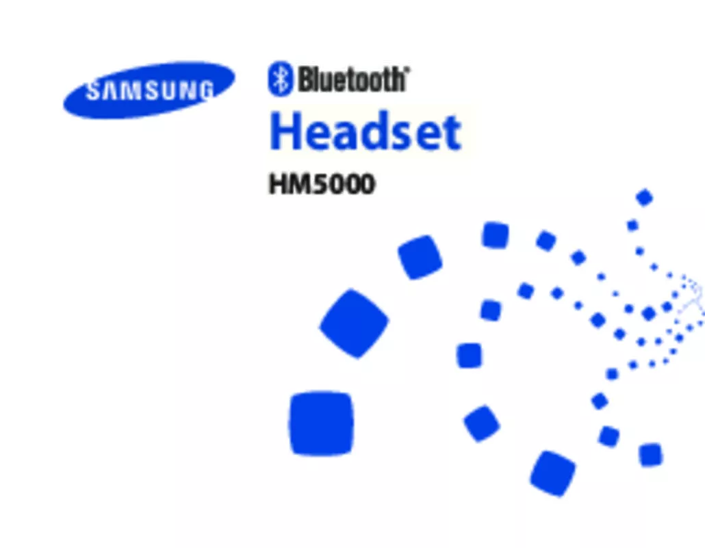 Mode d'emploi SAMSUNG PENN-FORMET BLUETOOTH HEADSET HM5000