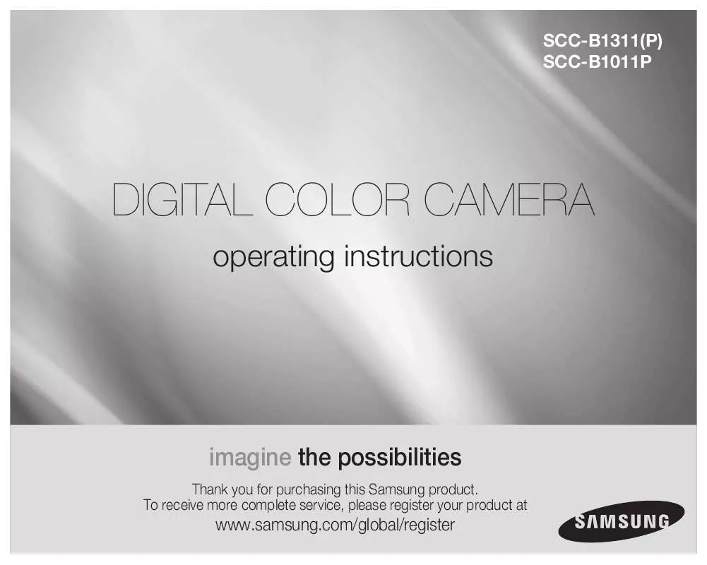 Mode d'emploi SAMSUNG SCC-B1011