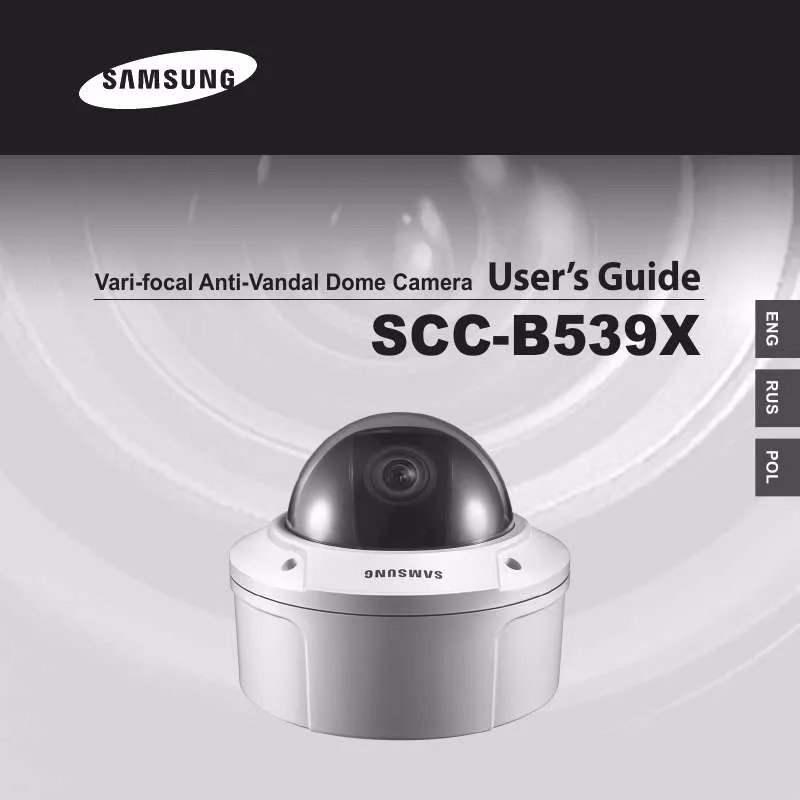 Mode d'emploi SAMSUNG SCC-B5392P