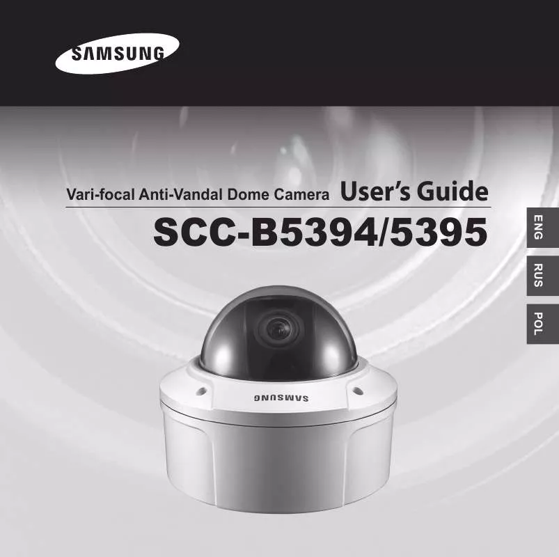 Mode d'emploi SAMSUNG SCC-B5394P