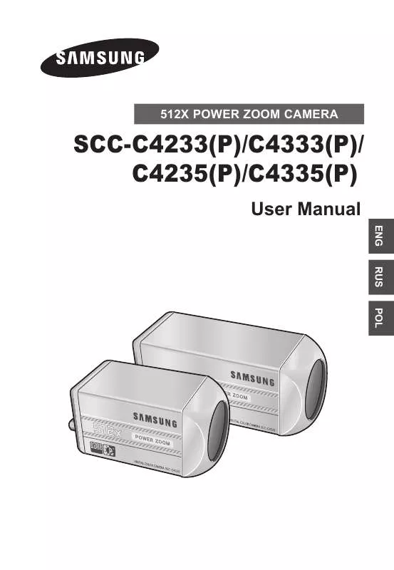 Mode d'emploi SAMSUNG SCC-C4335P