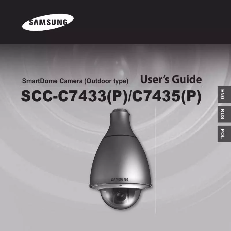 Mode d'emploi SAMSUNG SCC-C7435P