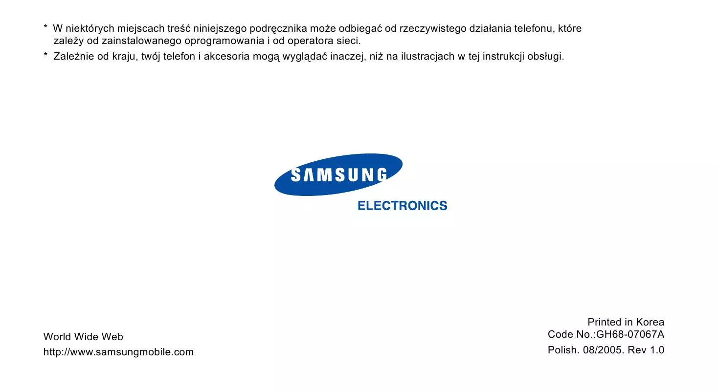 Mode d'emploi SAMSUNG SGH-E620