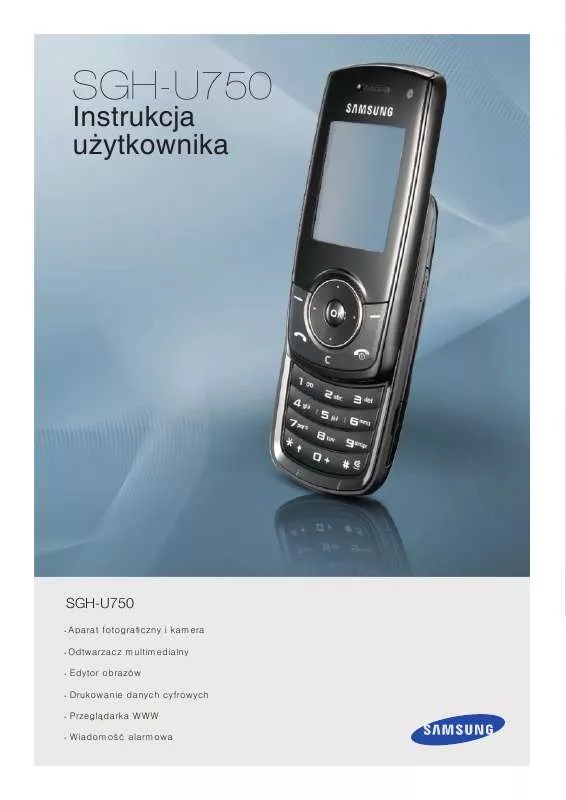 Mode d'emploi SAMSUNG SGH-J750