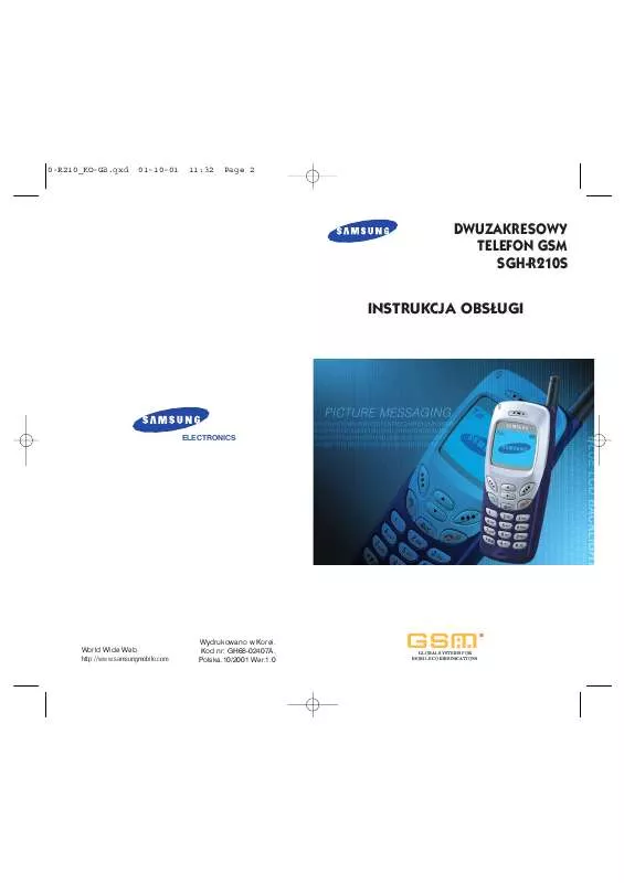 Mode d'emploi SAMSUNG SGH-R210LB