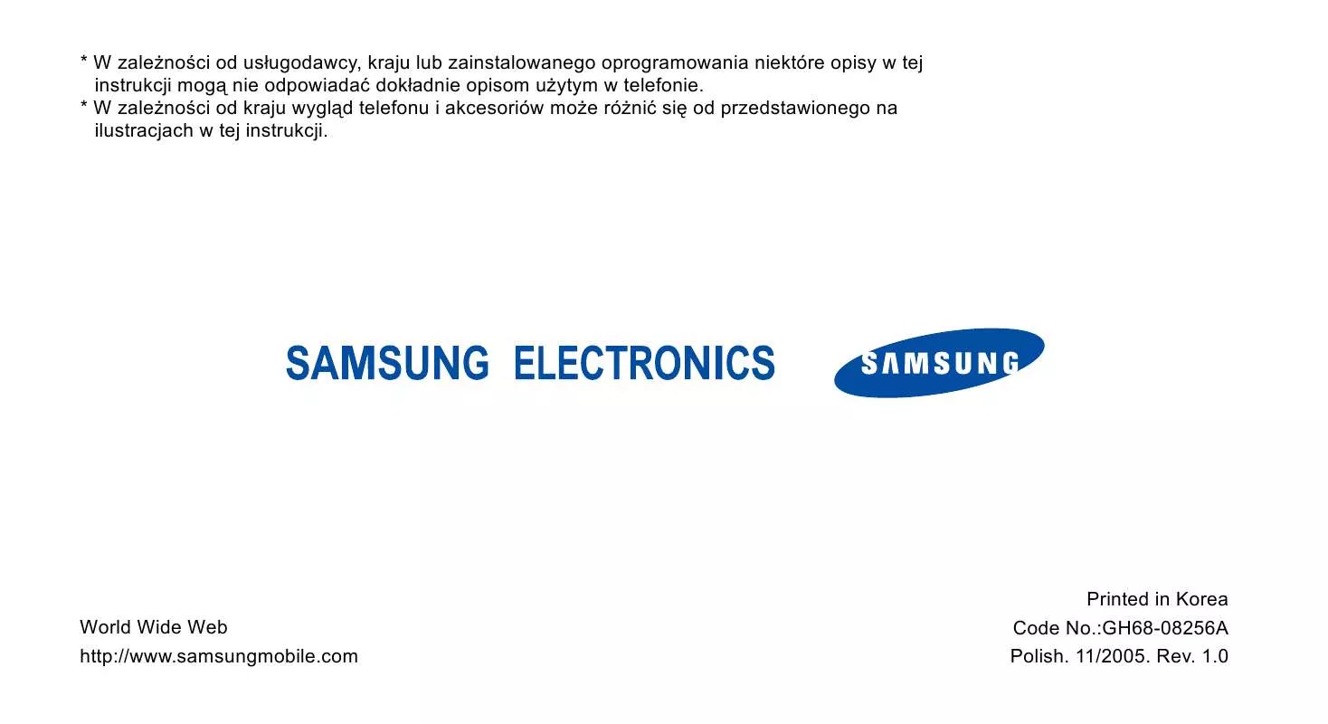 Mode d'emploi SAMSUNG SGH-X660