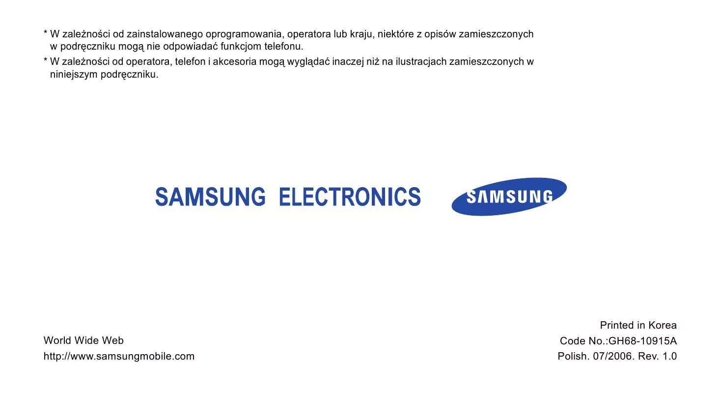 Mode d'emploi SAMSUNG SGH-X680