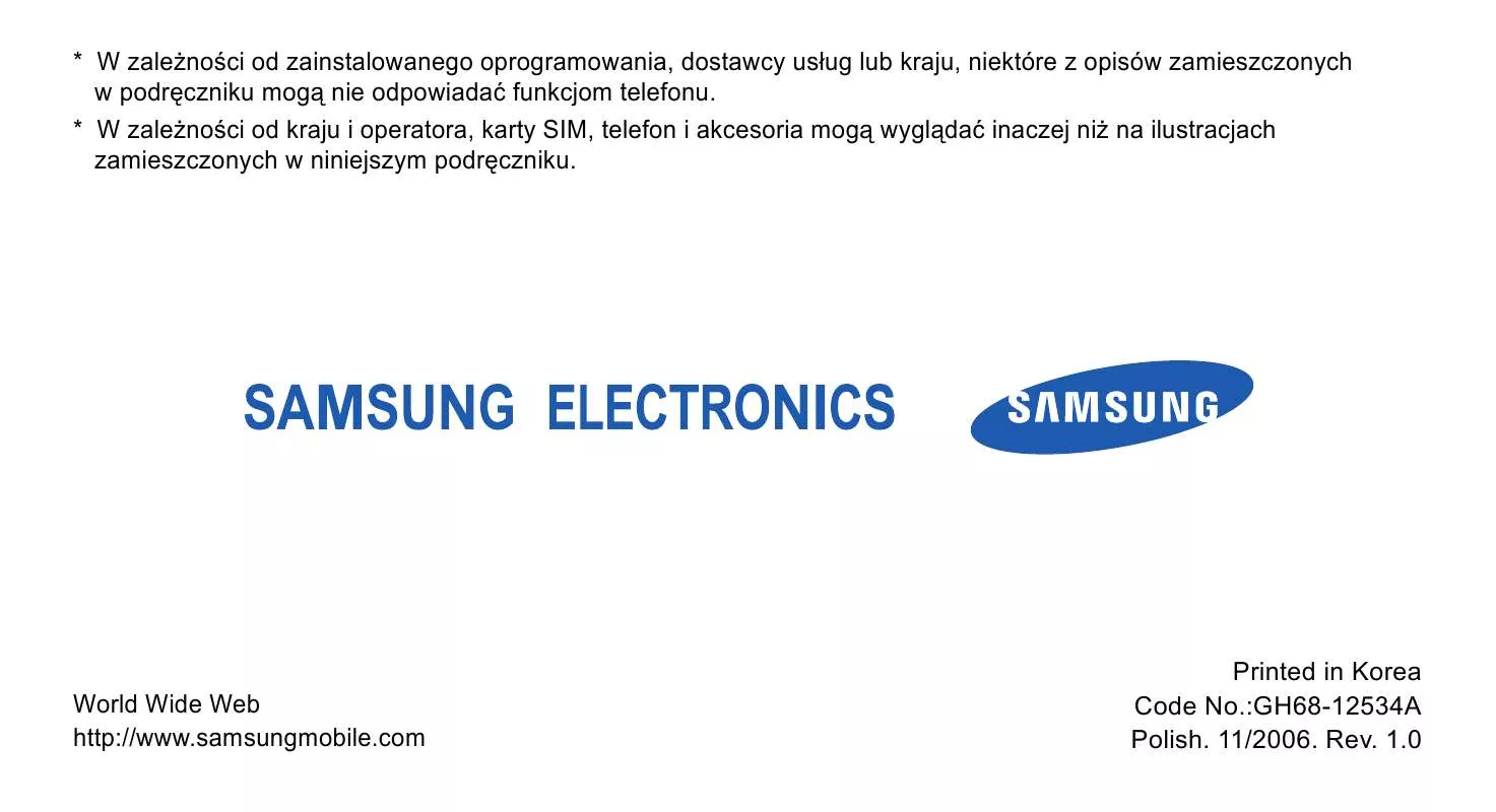 Mode d'emploi SAMSUNG SGH-X830