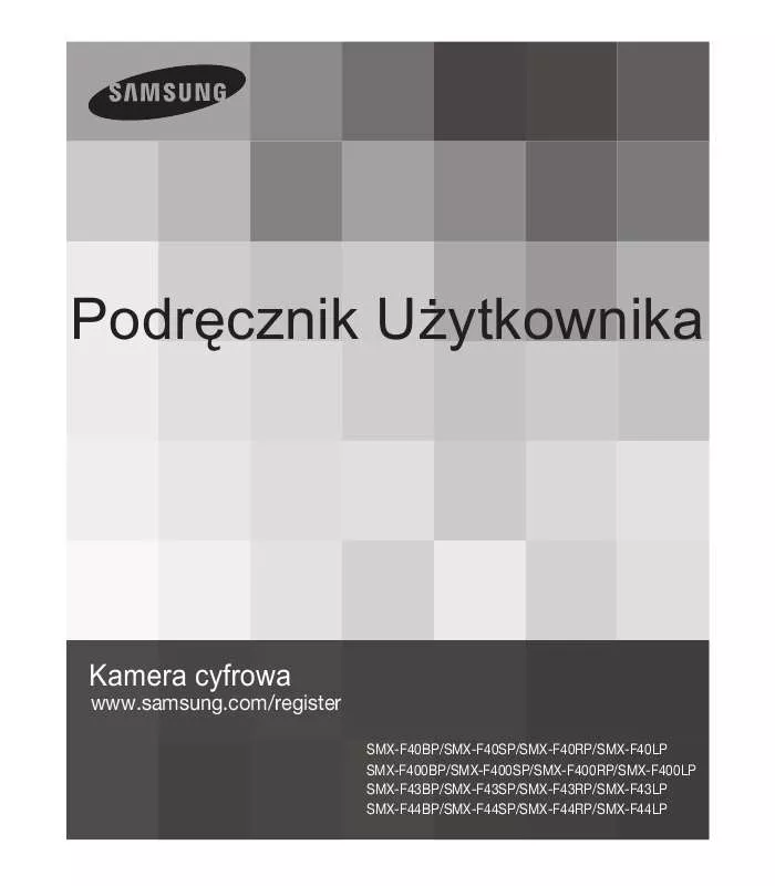 Mode d'emploi SAMSUNG SMX-F44BP