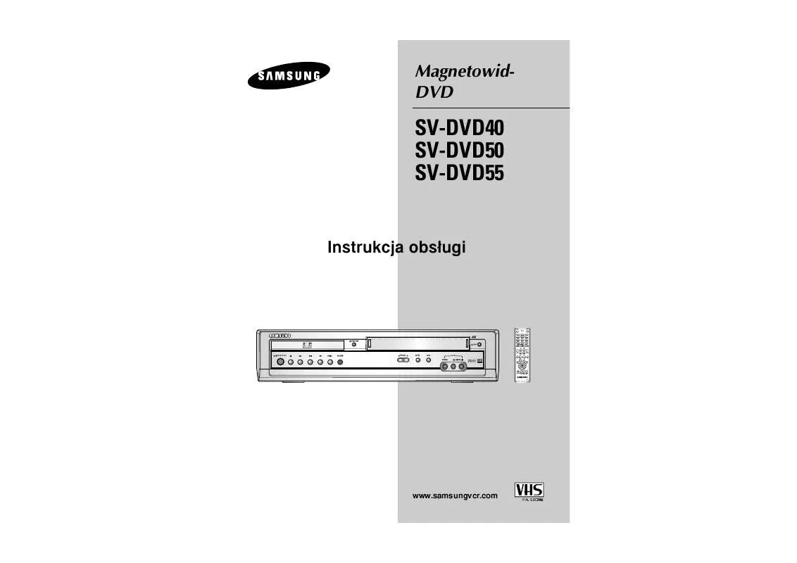 Mode d'emploi SAMSUNG SV-DVD40