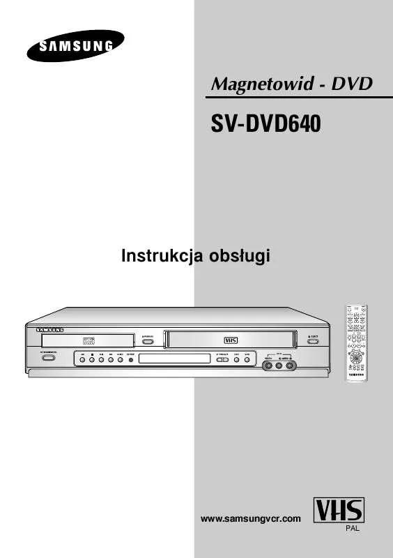 Mode d'emploi SAMSUNG SV-DVD640