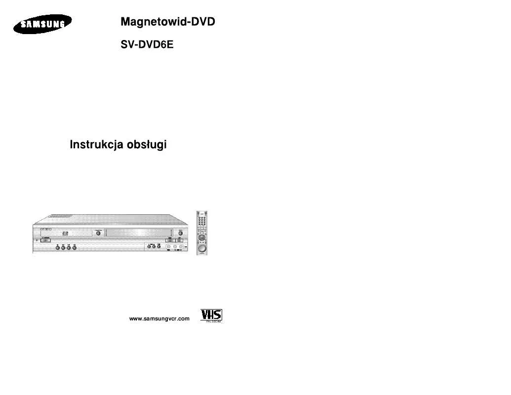 Mode d'emploi SAMSUNG SV-DVD6E