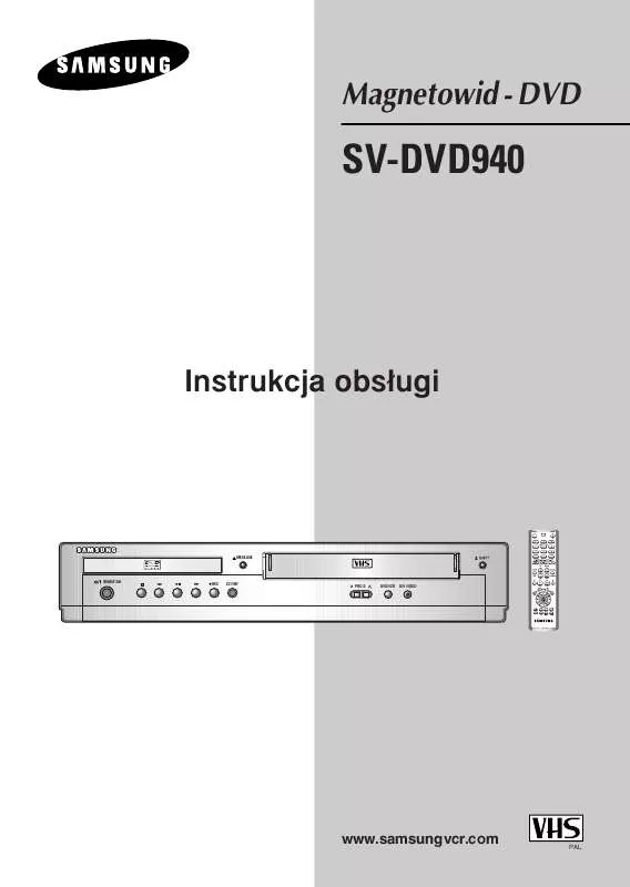 Mode d'emploi SAMSUNG SV-DVD940