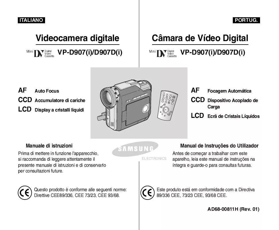 Mode d'emploi SAMSUNG VP-D907