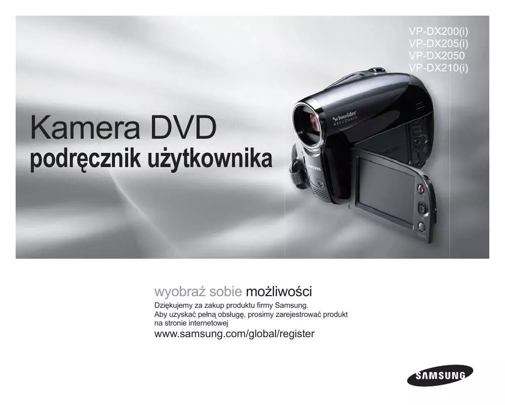 Mode d'emploi SAMSUNG VP-DX200