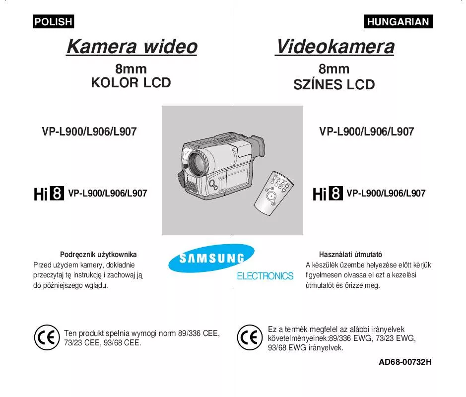 Mode d'emploi SAMSUNG VP-L906