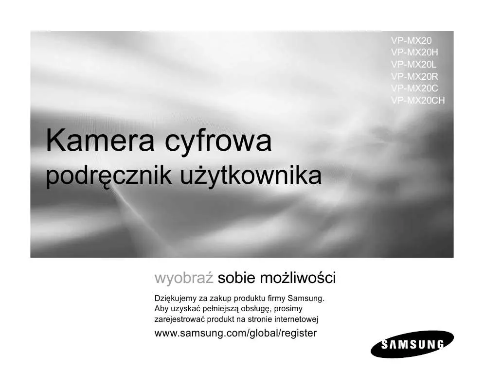 Mode d'emploi SAMSUNG VP-MX20C/EDC