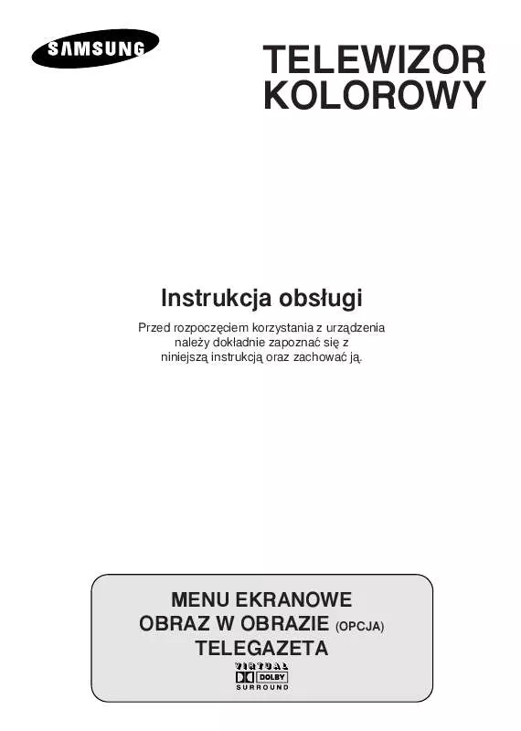 Mode d'emploi SAMSUNG WS-32Z68P