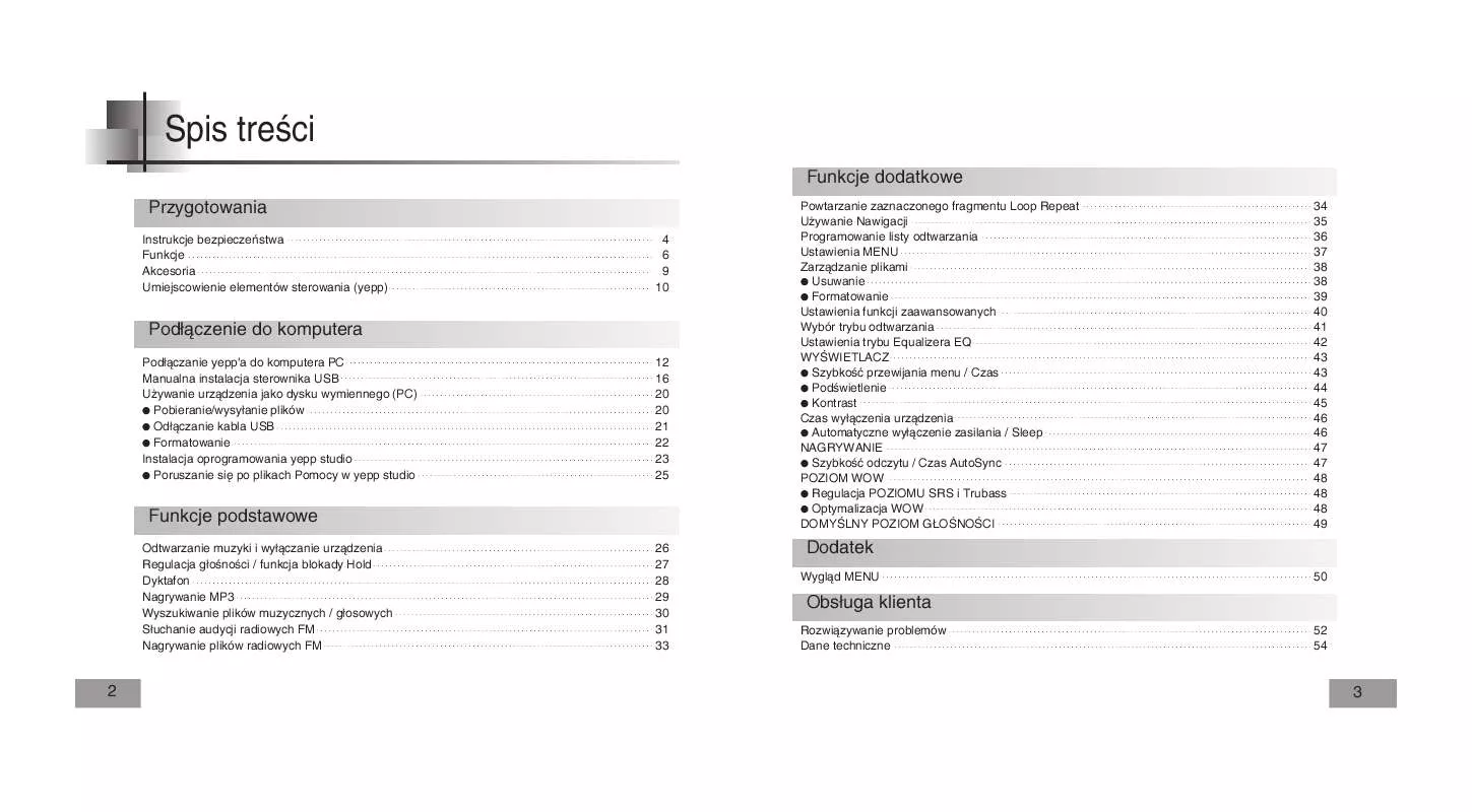 Mode d'emploi SAMSUNG YP-T5H