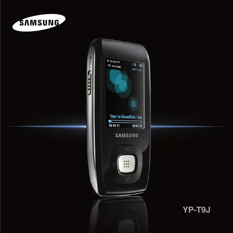 Mode d'emploi SAMSUNG YP-T9JAB