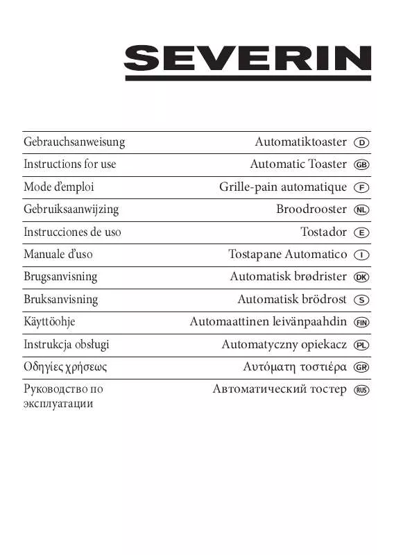 Mode d'emploi SEVERIN AT 2519