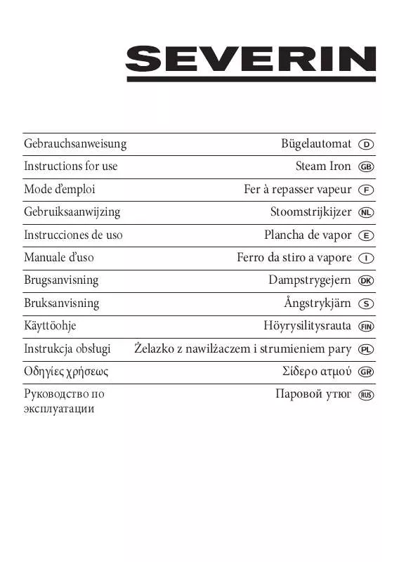 Mode d'emploi SEVERIN BA 3210