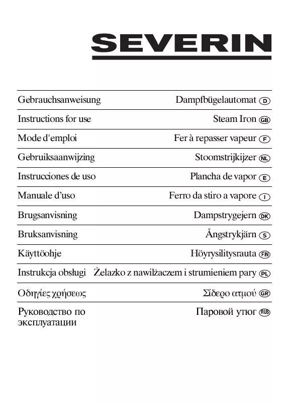 Mode d'emploi SEVERIN BA 3237