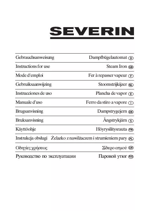 Mode d'emploi SEVERIN BA 3245