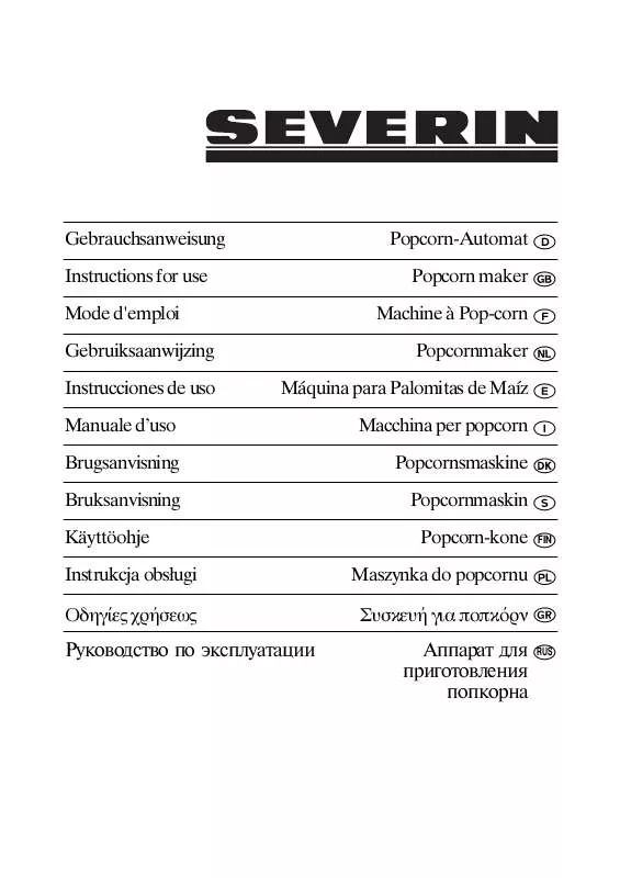 Mode d'emploi SEVERIN PC 3751