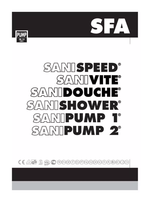 Mode d'emploi SFA SANISPEED