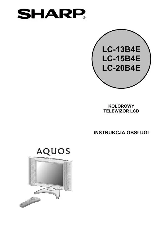 Mode d'emploi SHARP AQUOS LC-13B4E