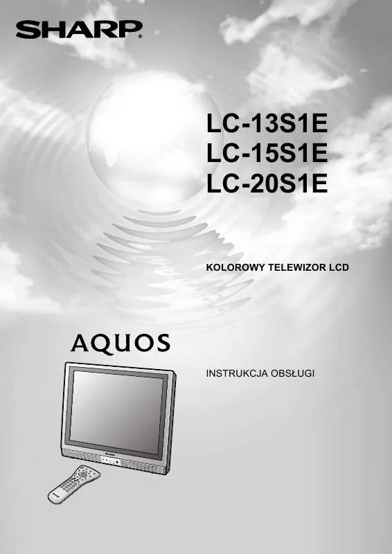 Mode d'emploi SHARP AQUOS LC-15S1E