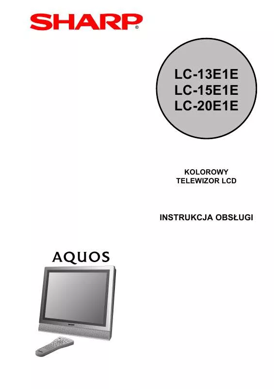 Mode d'emploi SHARP AQUOS LC-20E1E