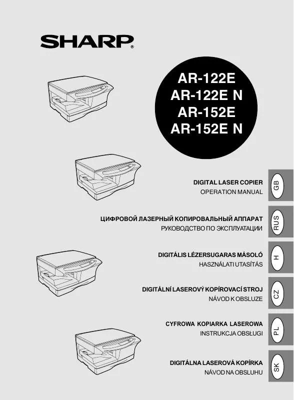 Mode d'emploi SHARP AR-122