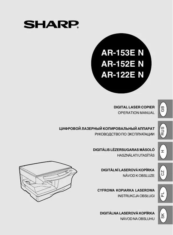 Mode d'emploi SHARP AR-122EN